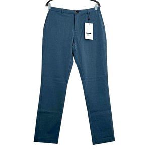 Ministry of Supply Pace Tapered Chino Men’s Pants 36 Tall Blue Grey Work NWT